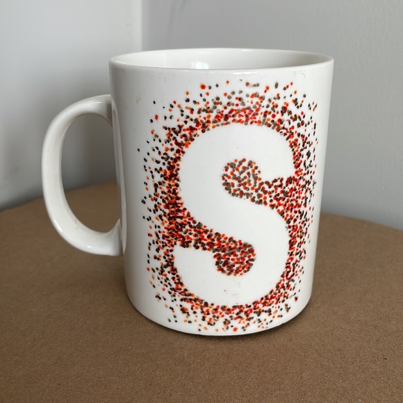 Coffee or Tea Mug - Initial "S" - White - 4 inches high - Picture 7 of 7
